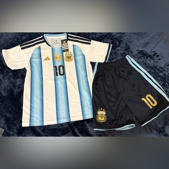 Other - Argentina 2025-26 Home kids soccer Jersey set Messi #10 #size 20-28